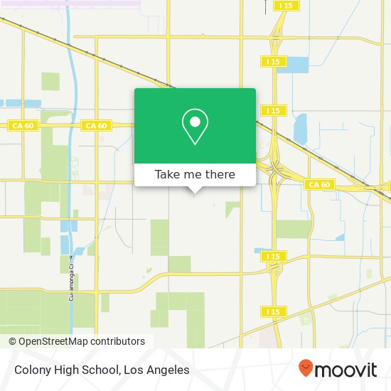 Mapa de Colony High School