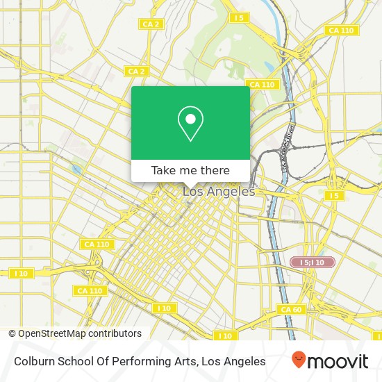 Colburn School Of Performing Arts map