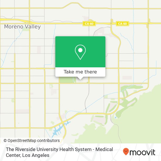 Mapa de The Riverside University Health System - Medical Center