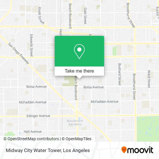 Mapa de Midway City Water Tower