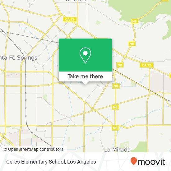 Mapa de Ceres Elementary School