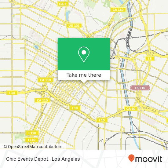 Mapa de Chic Events Depot.