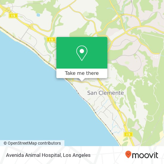 Avenida Animal Hospital map