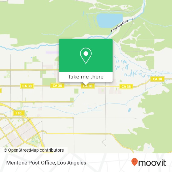 Mentone Post Office map