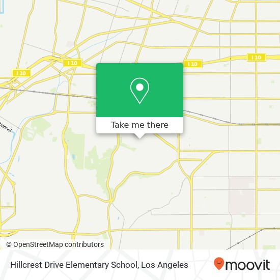 Hillcrest Drive Elementary School map