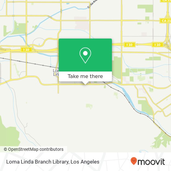 Loma Linda Branch Library map