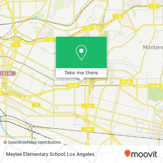 Meylee Elementary School map