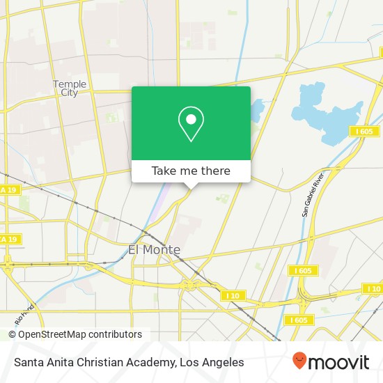 Mapa de Santa Anita Christian Academy