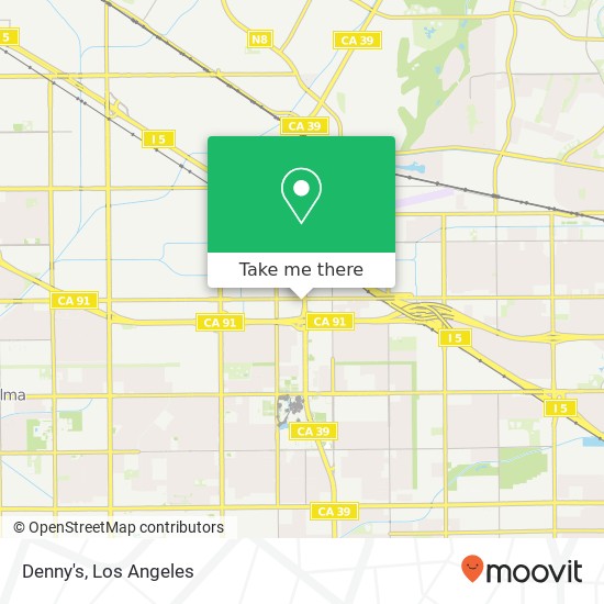 Mapa de Denny's