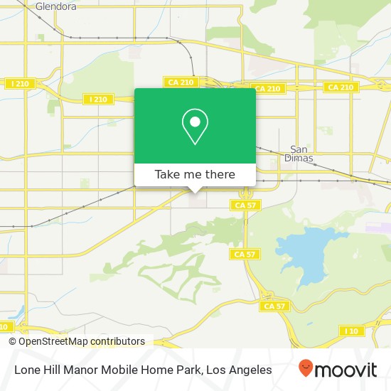 Lone Hill Manor Mobile Home Park map