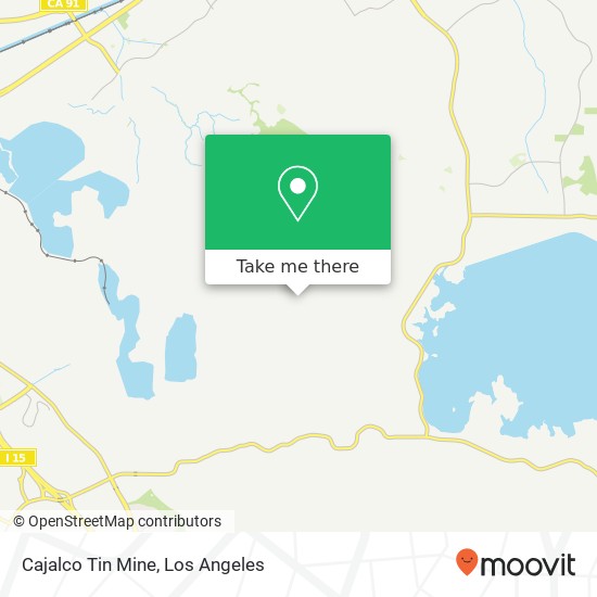 Cajalco Tin Mine map