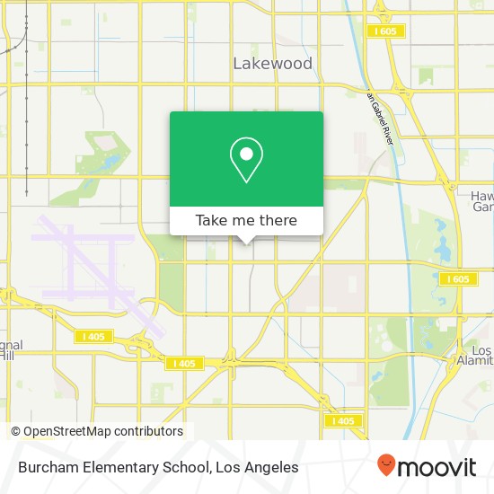 Mapa de Burcham Elementary School