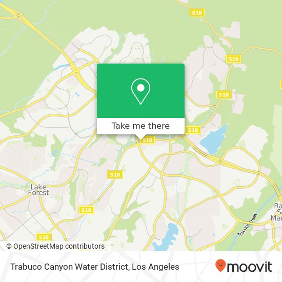 Mapa de Trabuco Canyon Water District