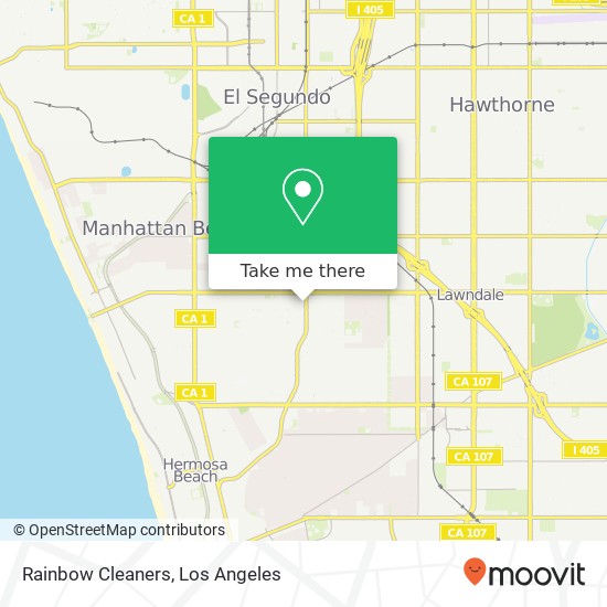 Rainbow Cleaners map