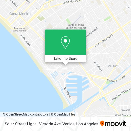 Solar Street Light - Victoria Ave, Venice map