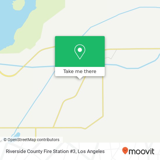 Riverside County Fire Station #3 map