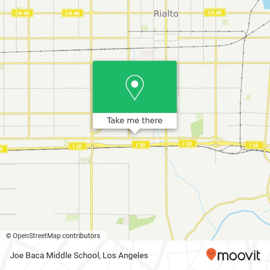 Joe Baca Middle School map