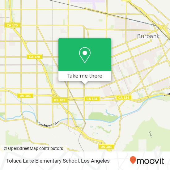 Mapa de Toluca Lake Elementary School