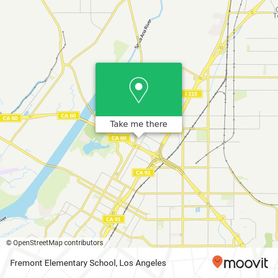 Fremont Elementary School map