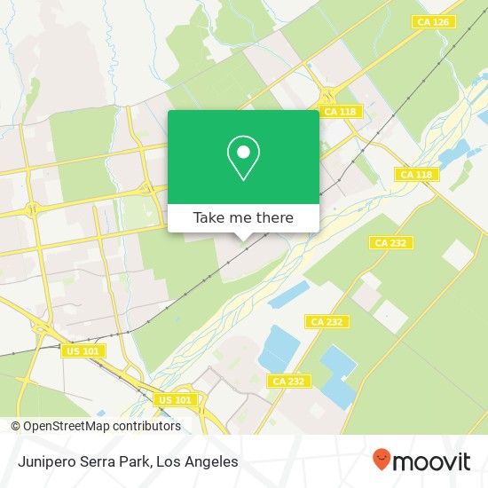 Mapa de Junipero Serra Park