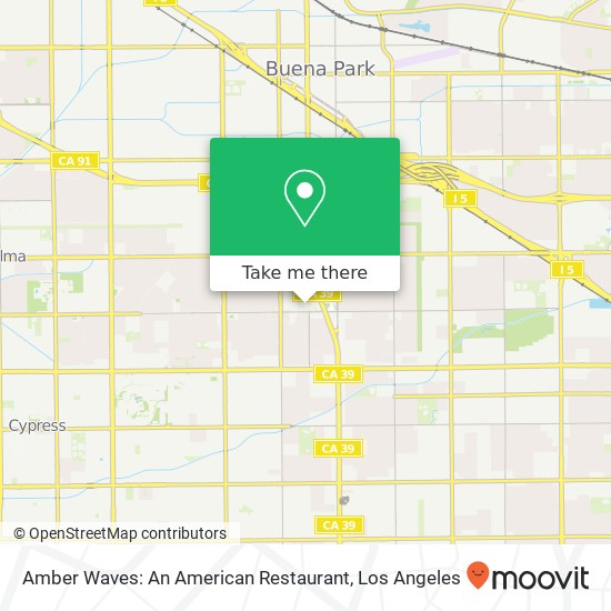 Amber Waves: An American Restaurant map