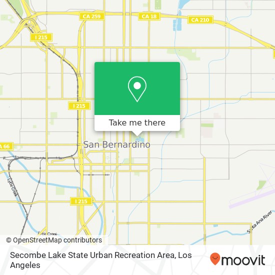 Secombe Lake State Urban Recreation Area map