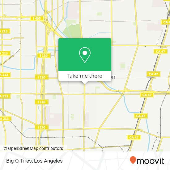 Big O Tires map