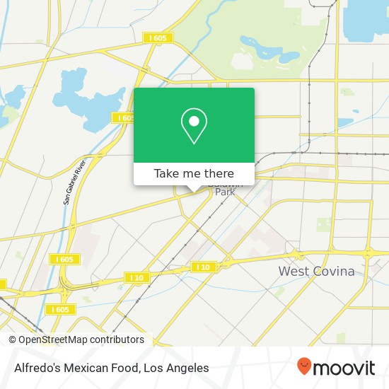 Alfredo's Mexican Food map