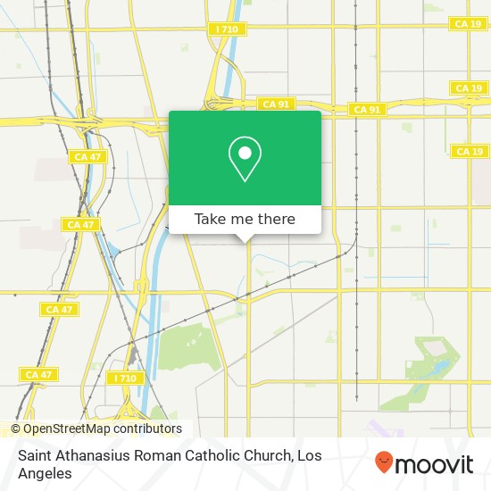 Saint Athanasius Roman Catholic Church map