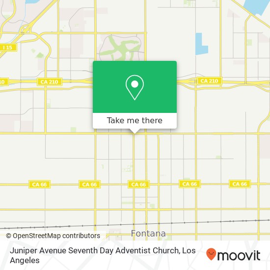 Juniper Avenue Seventh Day Adventist Church map