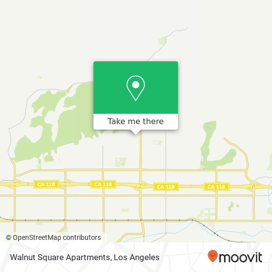 Walnut Square Apartments map