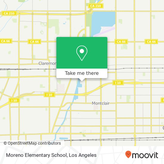 Moreno Elementary School map
