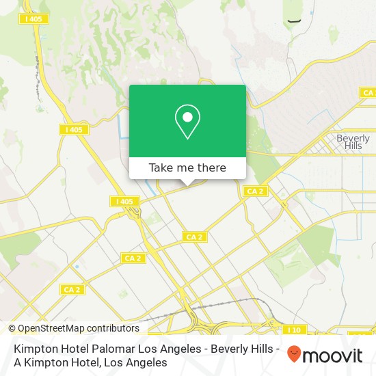 Kimpton Hotel Palomar Los Angeles - Beverly Hills - A Kimpton Hotel map