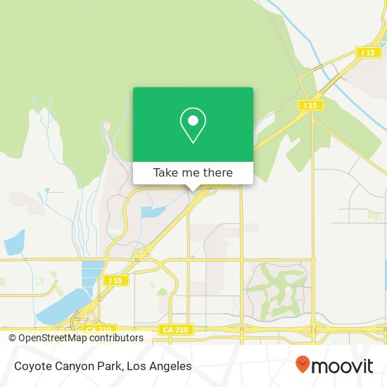 Mapa de Coyote Canyon Park