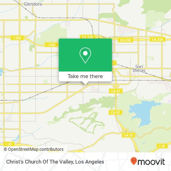 Christ's Church Of The Valley map