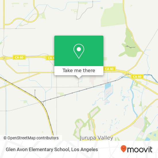 Glen Avon Elementary School map
