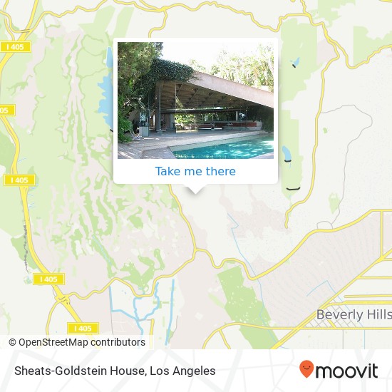 Sheats-Goldstein House map