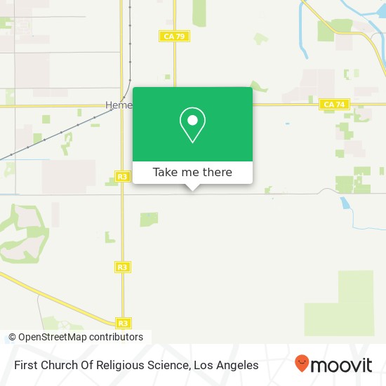 First Church Of Religious Science map