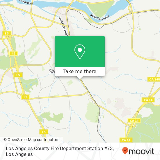 Los Angeles County Fire Department Station #73 map