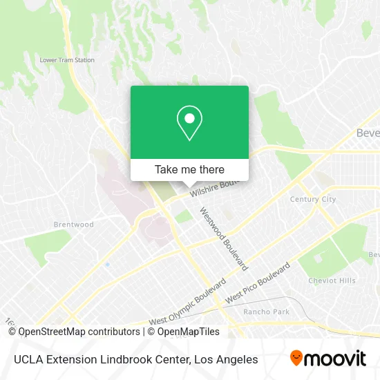 Mapa de UCLA Extension Lindbrook Center