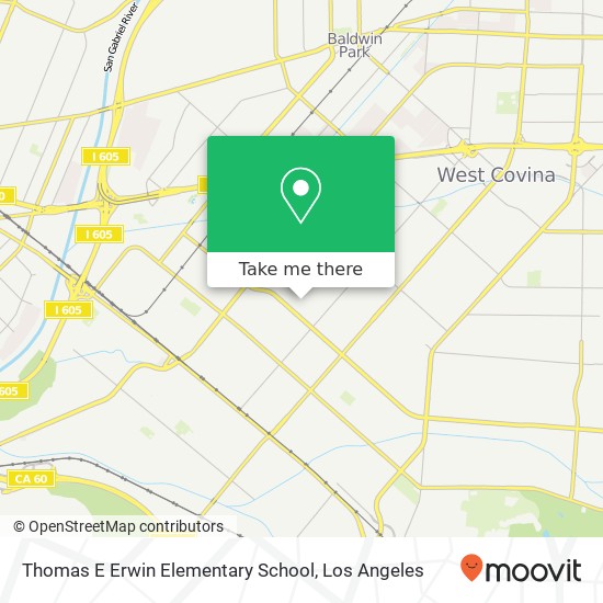 Thomas E Erwin Elementary School map