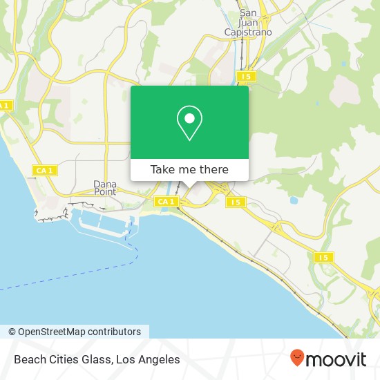 Beach Cities Glass map