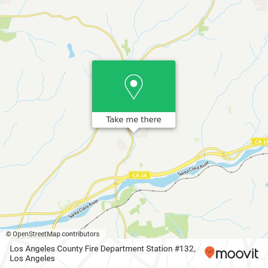 Mapa de Los Angeles County Fire Department Station #132