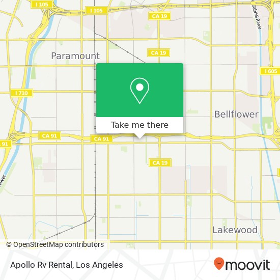 Apollo Rv Rental map