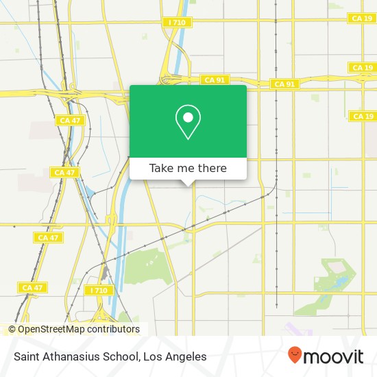 Saint Athanasius School map