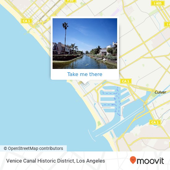 Venice Canal Historic District map