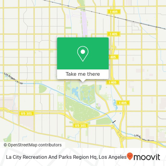 Mapa de La City Recreation And Parks Region Hq