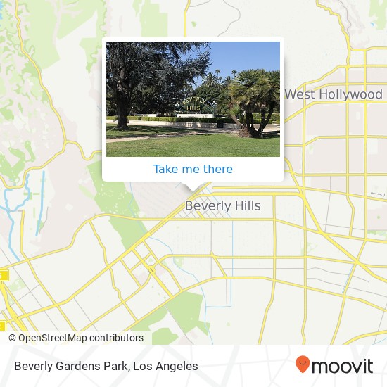 Beverly Gardens Park map