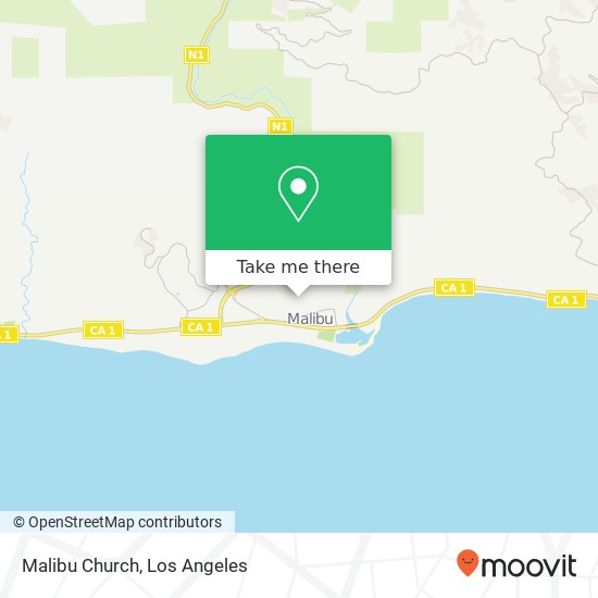 Malibu Church map
