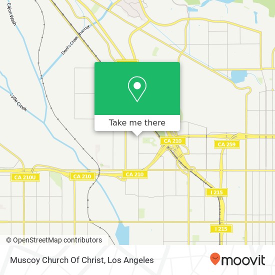 Muscoy Church Of Christ map